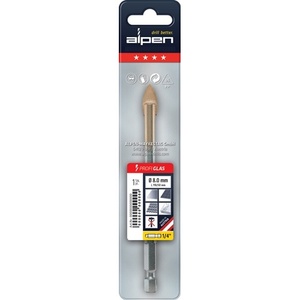 ดอกสว่านเจาะกระจกขนาด 10 มม. พร้อมเคลือบผิว ALPEN แบบพ่นทราย - Product Image 4