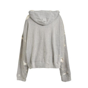 Sweat-shirts à capuche surdimensionnés pour hommes en molleton français 100% coton, respirant, lourd, peinture vintage personnalisée, effet vieilli - Product Image 2