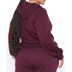 Conjuntos Deportivos de Dos Piezas para Mujer, Sudadera con Capucha y Pantalones Deportivos Personalizados, 100% Algodón, Ropa Deportiva Informal - Product Image 6