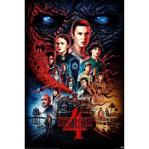 Modern Style Stranger Things Season 4 <b>Poster</b> Set of 3 Wall Decor Paper Art - Product Image 4