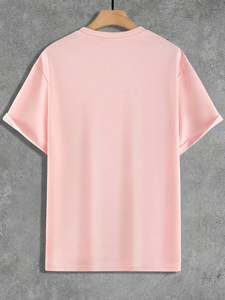 High Quality Drop Shoulder Men's T Shirt Streetwear Heavyweight T-Shirt 100% Cotton Vintage Graphic Oversized <b>Tshirt</b> Customized - Product Image 2