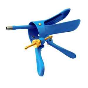 Top VENTA Alemán Azul Grave Vigilant Collin Speculum Manual Fuente de alimentación Acero con tubo Espéculo vaginal - Product Image 5