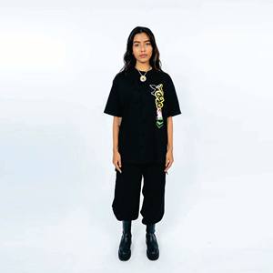 T-shirt en tissu de jersey de coton de style Hip Hop T-shirts pour hommes de haute qualité sur la taille Sérigraphie personnalisée - Product Image 4