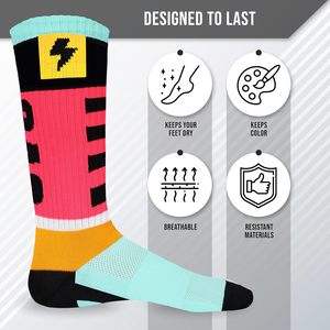 <b>Cycling</b> <b>Socks</b> for <b>Men</b> and Women Breathable Crew Running <b>Socks</b> Sport <b>Sock</b> Made for your Daily Exercise and Workouts - Product Image 4