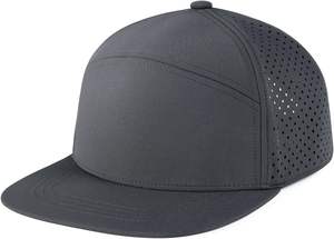 Custom Embroidery Unconstructed Plain <b>Baseball</b> <b>Cap</b> Unisex Adjustable Performance Snapback Laser Perforated Canvas Breathable - Product Image 6
