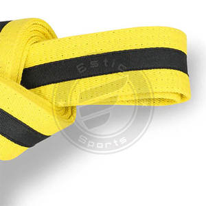 Nuevos cinturones de Karate al por mayor logotipo personalizado bordado artes marciales Taekwondo Karate Judo BJJ cinturones de Karate - Product Image 2