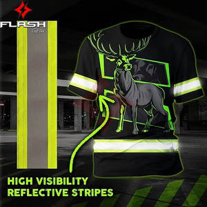 Camiseta de Seguridad ANSI Clase 1 Impermeable con Logotipo Personalizado, Manga Corta, Alta Visibilidad y Reflectante para Hombre - Product Image 2