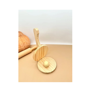 Prensa de tortilla de maíz hecha con mango de madera mejor diseño restaurante fabricante de Roti de madera producto de calidad admirable - Product Image 2