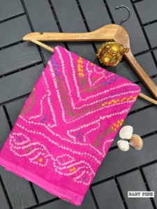 Diseñador exclusivo última tendencia musgo Crape Sari mujer moda fabricante de la India a la tarifa más baja - Product Image 3