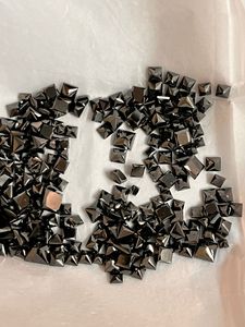 เพชรธรรมชาติสีดำแบบเหลี่ยมเพชรพลอยเจ้าหญิงตัดขนาดสอบเทียบ BW แหล่งกำเนิดสำหรับทำเครื่องประดับ - Product Image 2