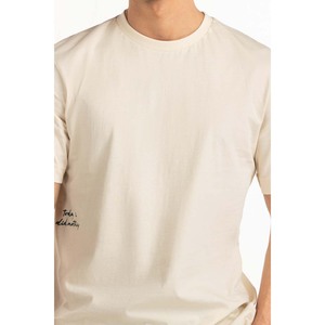 T-shirts 100 % coton coupe décontractée, jersey léger, style urbain, motif uni, coupe ample, impression sérigraphique, modèle MN-TS-SS26-040 - Product Image 2