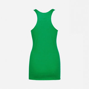 OEM Service Summer Women Tank Top Front Logo Secado rápido Transpirable Outdoor Gym Wear Poliéster/Algodón Alta calidad - Product Image 5