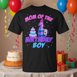 Camiseta de mamá del cumpleañero con diseño de lama, ropa de fiesta, celebración familiar - Product Image 3