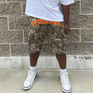 Short cargo pour hommes avec logo du fabricant personnalisé Oem chasse impression numérique camouflage été 100% coton sergé poche - Product Image 6