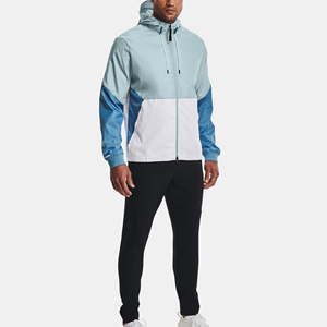 Veste coupe-vent pour homme, best-seller, prix bas, automne, toile, col montant, logo sur le devant, service ODM personnalisé - Product Image 6