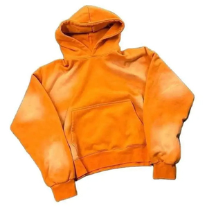 Sweat-shirts surdimensionnés en coton 100% de qualité supérieure, délavés au soleil, écologiques, personnalisables avec notre propre logo, derniers modèles haut de gamme - Product Image 6