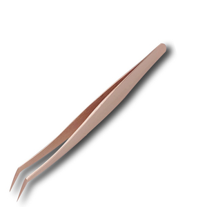 Kit de 6 pinces d'extension de cils dorées personnalisables en acier inoxydable pince à cils Volume pointe applicateur de numéro de modèle - Product Image 3