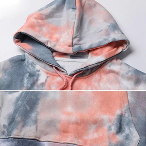 Streetwear Acid Wash Hoodie Custom Logo Oversized Fit Acid Wash Hoodie 100% Cotton Heavy Fleece <b>Pullover</b> Custom Design - Product Image 6