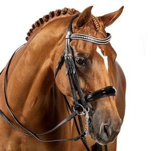 Bride en cuir pour chevaux Design personnalisé Prix bon marché Vente en gros Bride en cuir pour chevaux en cuir véritable de haute qualité 2019 - Product Image 5