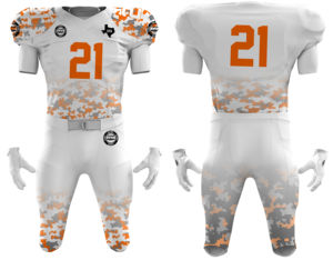 ชุดยูนิฟอร์มอเมริกันฟุตบอลชายคุณภาพสูง แบบสั้น ออกแบบเองได้ พิมพ์ลายดิจิทัล ป้องกันแสงแดด UPF 50+ ระบายเหงื่อได้ดี ระบายอากาศได้ดี - Product Image 5