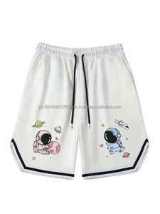 Logo personnalisé Vente en gros Short de basket-ball en maille avec poches Short de course de gymnastique à imprimé floral à séchage rapide pour l'été Street Wear - Product Image 3