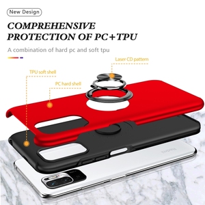 Pour Xiaomi <span class=keywords><strong>Redmi</strong></span> <span class=keywords><strong>Note</strong></span> <span class=keywords><strong>10</strong></span> 5G PC + TPU étui <span class=keywords><strong>de</strong></span> téléphone magnétique antichoc avec porte-anneau invisible - Product Image 4