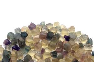 50pcs AAA Grade Qualité Naturel Fluorite Cristal Pierres Précieuses Brutes 4-6MM Minuscule Taille Brute Coloré Fluorite pour Pierres Précieuses Lâches - Product Image 2