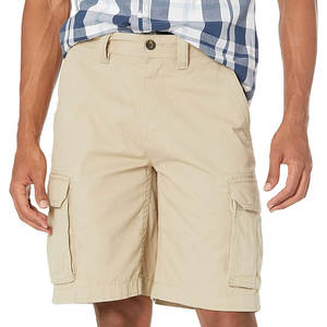 Pantalones cortos de carga informales transpirables Color liso con entrenamientos de bolsillo de carga y pantalones cortos de moda para hombres - Product Image 3