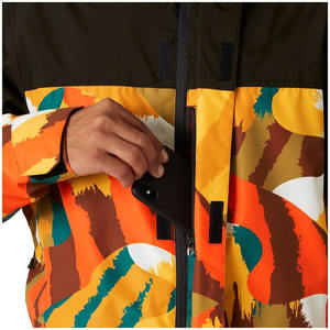 Chaqueta de Esquí Impermeable con Capucha Unisex, Estampado de Camuflaje Colorido, Cortavientos, para Esquí y Senderismo al Aire Libre - Product Image 4