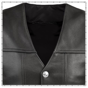 Chaleco de Cuero Transpirable OEM para Motociclistas, Resistente, Ajuste Personalizado, Logotipo Personalizado, Pedidos al por Mayor Disponibles, para Hombre - Product Image 6