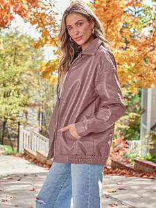 เสื้อแจ็คเก็ตหนังวัวสำหรับผู้ชาย ระบายอากาศได้ดี เป็นมิตรกับสิ่งแวดล้อม แห้งเร็ว อุ่นในฤดูหนาว คอตั้ง สไตล์ลำลอง คุณภาพสูง ปรับแต่งได้ - Product Image 4