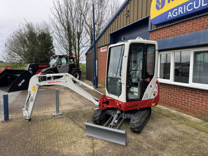 Miniexcavadora Takeuchi con Cabina Azul, Modelo Diésel TB290 TB230, Cucharón de 0.12m, Bomba KYB para Motor - Product Image 3