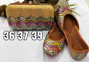 Combo Set Jutti With Clutch Indian Heavy Jutti Women Stylish Clutch - Product Image 3