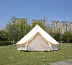 Vente en gros 500X500cm imperméable coupe-vent cloche toile tente <span class=keywords><strong>Tipi</strong></span> 5m 6 personne famille Couple Camping randonnée extérieur jardin tente - Product Image 3