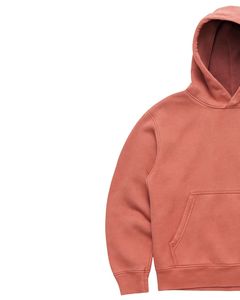 Sweat-shirt à capuche unisexe en molleton lourd de couleur brique, uni, à enfiler, en coton doux, streetwear, poche kangourou, design personnalisé OEM - Product Image 4