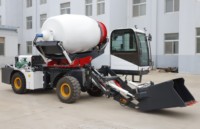 Spécifications de la bétonnière sur chenilles pour usine de fabrication, moteur de pompe, productivité de 12 m³/h, faible consommation de carburant
