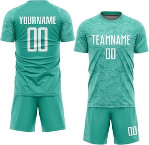 Nuevo diseño personalizado 2025 Kit de uniforme de fútbol Fabricación 100% poliéster Nombre del equipo Hombres Uniforme de fútbol Fútbol Uniforme completo - Product Image 3