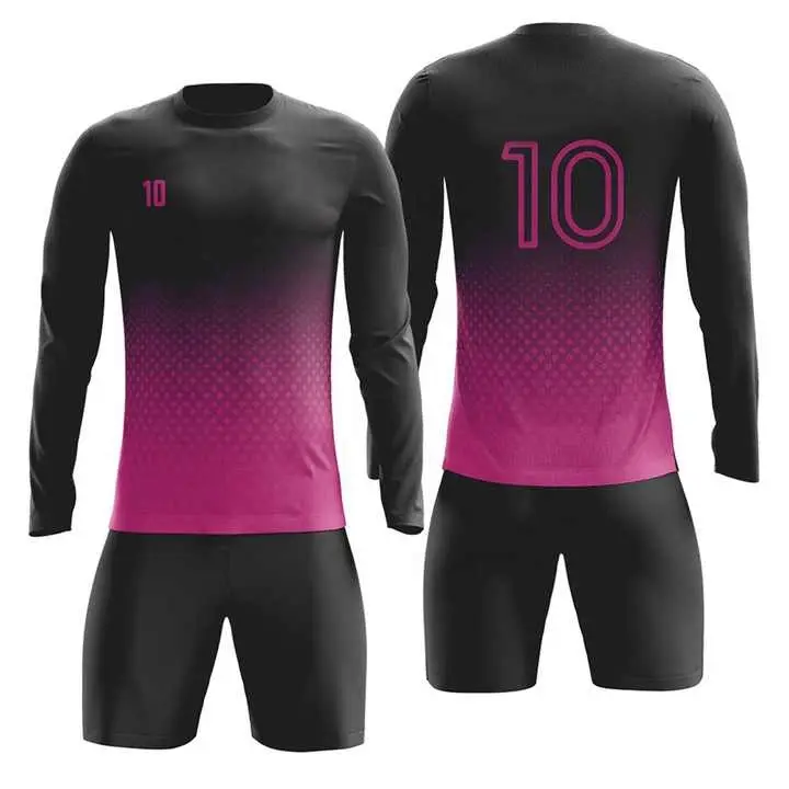 2023 Op Maat Gemaakte Sublimatie Unisex Voetbal Keeper Uniformen Shirt En Korte Hoge Kwaliteit Voetbal Keeper Sport Draagt Jurk