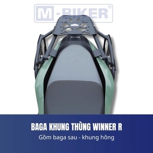 Porte-bagages arrière en aluminium pour Winner R, pour sacoches ou sacs de selle – L'accessoire indispensable pour motard - Product Image 2