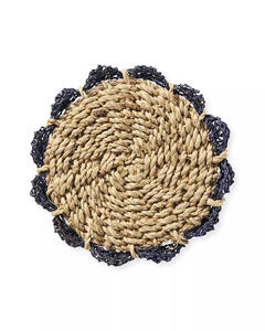 Natural Charm Seagrass <b>Coasters</b> with Holder Set <b>Coasters</b> <b>for</b> <b>Drinks</b> in Restaurant Hotel Home Party - Product Image 4