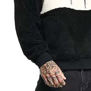 2024 Latest Arrival Customized <b>Men's</b> Clothing <b>Sherpa</b> Fleece <b>Hoodies</b> Wholesale Price Bulk Quantity <b>Sherpa</b> Fleece <b>Hoodies</b> - Product Image 4