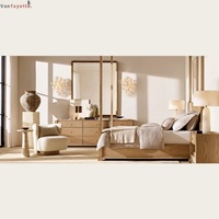 Lit artisanal en bois de hêtre de style danois moderne, cadre en bois massif d'inspiration vintage, taille Queen, taille Full, taille enfant, sur mesure