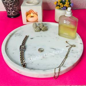 จานโชว์เครื่องประดับหินอ่อนทำมือสุดสวยของตกแต่งบ้านหินแบบพรีเมี่ยมขายส่ง - Product Image 1