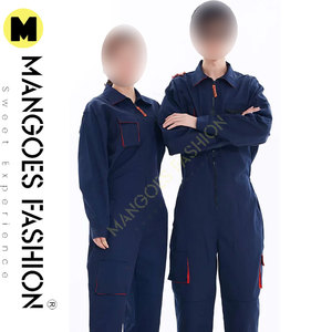 Overoles mecánicos de algodón duraderos para hombres y mujeres, uniformes de trabajo para reparación de automóviles, talla grande, Color y logotipo personalizados - Product Image 2