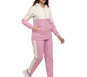 High Quality Full <b>Zip</b> up <b>Hooded</b> Plus Size Winter Breathable Unisex Jogger Sets Gym Tracksuit - Product Image 2