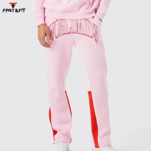 Vente en gros de vêtements de fitness pour hommes, survêtements respirants avec logo personnalisé, vêtements de jogging pour entraînement de couleur contrastée - Product Image 5