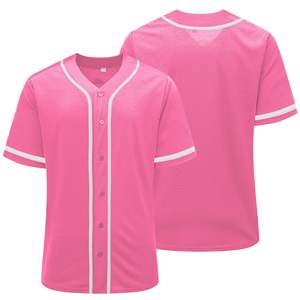 Conjunto de Camiseta de Béisbol Personalizada con Logotipo, 100% Poliéster, Transpirable, con Botones Estriados y Estilo Sublimado - Product Image 3