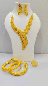 Conjunto de collar largo con pendientes para mujer, joyería nupcial, fabricante indio, a la moda, abalorio, listo para enviar - Product Image 2