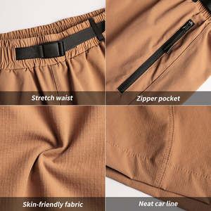 กางเกงผ้ายืดขายาวห้าสีมีซิปสำหรับผู้ชายกางเกงลำลองเนื้อสัมผัสเบา - Product Image 6