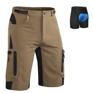 Men's <b>Cycling</b> <b>Shorts</b> Quick Dry Breathable Anti-Bacterial Eco-Friendly <b>Padded</b> Liner Brown Regular Fit <b>Short</b> Length - Product Image 1